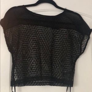 Bebe 2B Mesh Crop Top